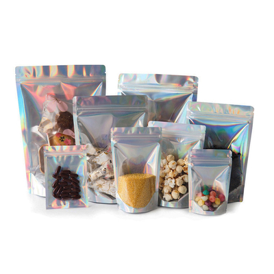 Mua Thẻ Holographic Stand Up pouches cho bao bì thực phẩm với Zipper online manufacture