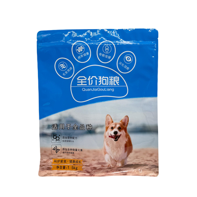 Mua 1.5kg nhỏ phẳng hình vuông bên dưới Gusseted người lớn thú cưng chó túi đóng gói thực phẩm khô với khóa lại online manufacture