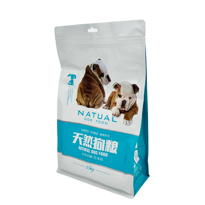Mua Thùng rỗng tùy chỉnh đáy có thể khóa lại ziplock 50 lb túi thức ăn mèo khô với lỗ treo online manufacture