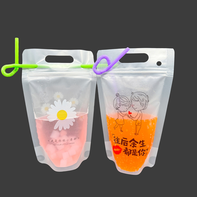 Mua 17 oz có thể khép lại Zipper Juice Smoothie Stand Up Drink Bags với lỗ treo online manufacture