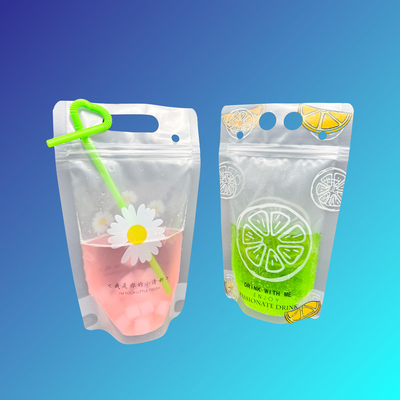 Mua 500ml Nice Daisy Orange Design Frosted Clear Stand Up Plastic Drink Bags with 2.4 inch Bottom Gusset and Ziplock 500ml Nice Daisy Orange Design Frosted Clear Stand Up Plastic Drink Bags with 2.4 inch Bottom Gusset and Ziplock online manufacture
