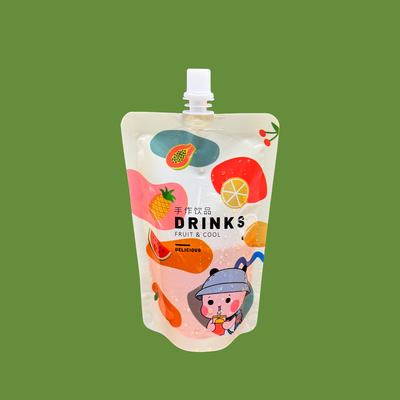Mua 8 ounce One Side Clear Stand Up Custom Printed Spout Bags Bag for Kids đồ uống, sữa, nước trái cây, cà phê, đồ uống online manufacture