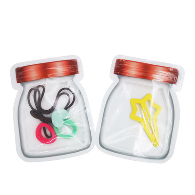 Mua Thiết kế tùy chỉnh Hộp lưu trữ Hình dạng xuyên suốt Đứng lên Ziplock túi niêm phong nhiệt cho thực phẩm, kẹo, đồ ăn nhẹ, đóng gói bánh quy online manufacture