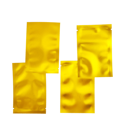 Mua Vỏ vàng bằng kim loại được in túi nhựa Mylar phẳng mở cho thực phẩm, Lưu trữ phụ kiện online manufacture