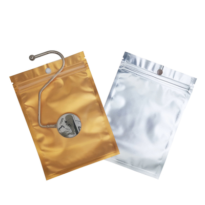 Mua Một mặt rõ ràng Một mặt vàng bạc nhôm tấm Mylar Zip Lock túi hai mặt kim loại tấm phẳng Ziplock túi online manufacture