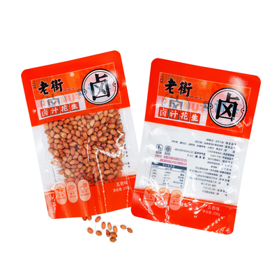 Mua Nhựa chân không tùy chỉnh 3 bên túi niêm phong với nét nước mắt cho đậu phộng đồ ăn nhẹ đóng gói thực phẩm khô online manufacture