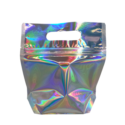 Mua Thẻ Mylar Holographic có thể đóng lại Thẻ chống mùi Lốp niêm phong Thẻ ziplock với lỗ tay cầm cho bữa tiệc online manufacture