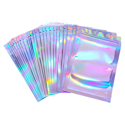 Mua 4x6 Inch Flat Re-sealable Holographic Ziplock Bags Mylar Pouch cho kẹo, cỏ dại, hoa, trà, thực phẩm, phụ kiện đóng gói online manufacture