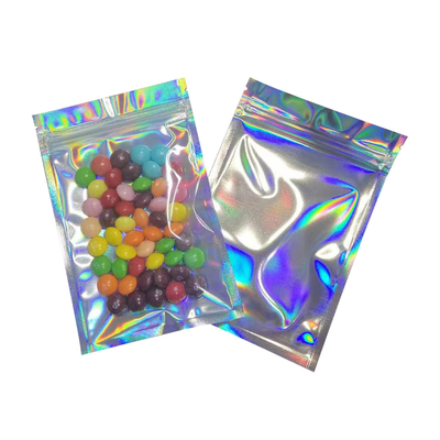 Mua 6x9 Inch chống mùi phẳng nhựa nhựa có thể đóng lại túi len Mylar Holographic cho bữa tiệc ưa thích Cung cấp thực phẩm online manufacture