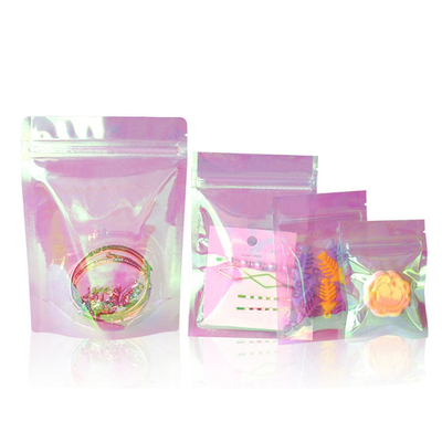 Mua 13x18x3cm Laser Hologram Rainbow Pink Stand Up Bags với Zipper cho kẹo, đồ trang sức, bao bì phụ kiện online manufacture