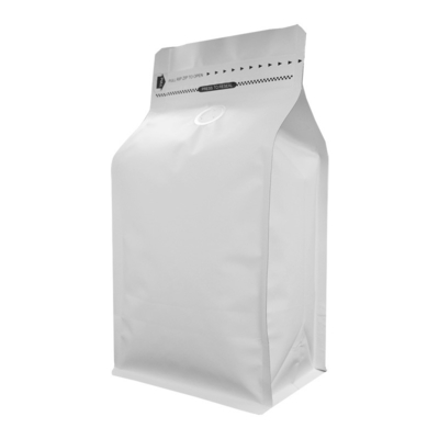 Mua Nhựa nhôm nhựa nhựa nhôm màu trắng 8 oz túi cà phê với van hình vuông đáy khóa kéo băng online manufacture
