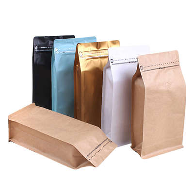 Mua in tùy chỉnh 500g chống ẩm hình vuông đáy túi cà phê với khóa khóa cho hạt cà phê đất đóng gói cà phê online manufacture