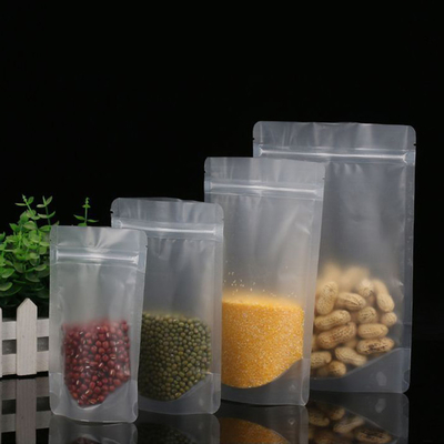 Mua Matte Clear Stand Up Pocket With Zipper Glossy 110micron Per Side Light Proof (Màu đứng rõ ràng với khóa khóa) online manufacture