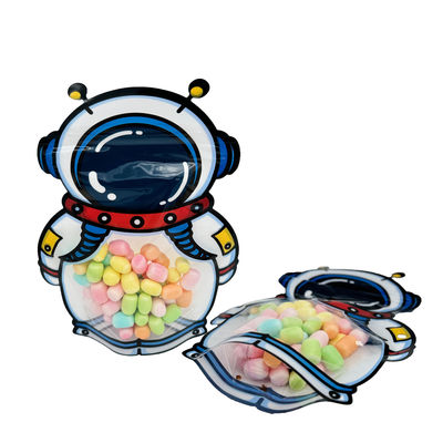 Không gian phi hành gia hình người phi hành gia Plastic đứng lên túi thực phẩm Ziplock túi để đóng gói bánh quy ẩm thực khô