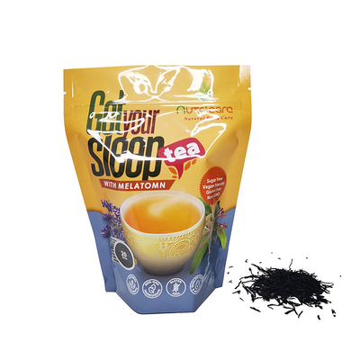 Thiết kế tùy chỉnh Aluminium Foil Liner trà đứng lên túi đóng gói cho tươi lá trà lá lá trà cà phê hạt thực phẩm